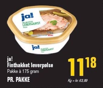 Otto Duborg Ja! finthakket leverpølse tilbud