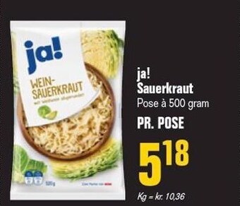 Otto Duborg Ja! sauerkraut tilbud