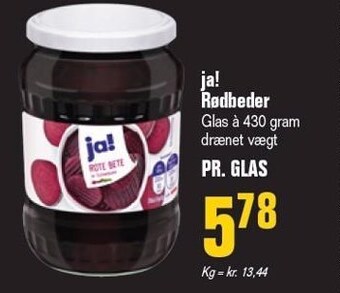 Otto Duborg Ja! rødbeder tilbud