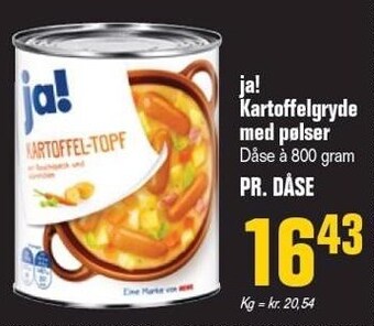 Otto Duborg Ja! kartoffelgryde med pølser tilbud