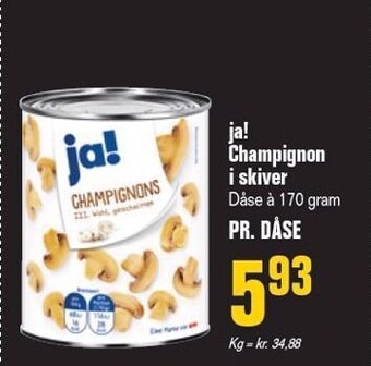 Otto Duborg Ja! champignon i skiver tilbud