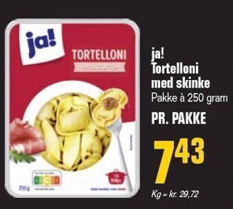 Otto Duborg Ja! tortelloni m. skinke tilbud