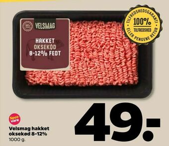 Netto Velsmag hakket oksekød 8-12% tilbud