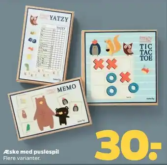 Netto Æske med puslespil tilbud