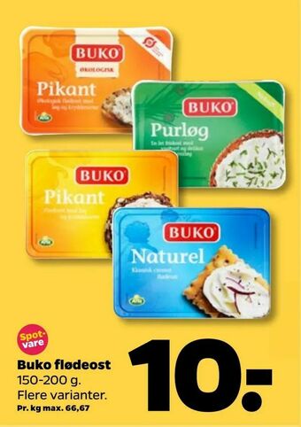 Netto Buko flødeost tilbud