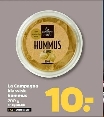Netto La Campagna klassisk hummus tilbud