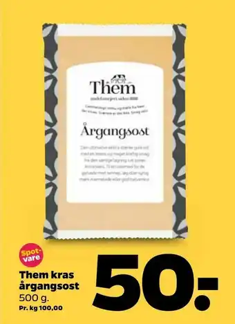 Netto Them kras årgangsost tilbud