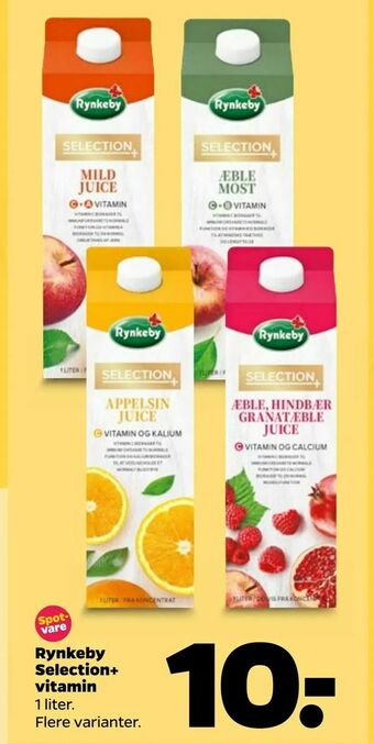 Netto Rynkeby Selection+ vitamin tilbud