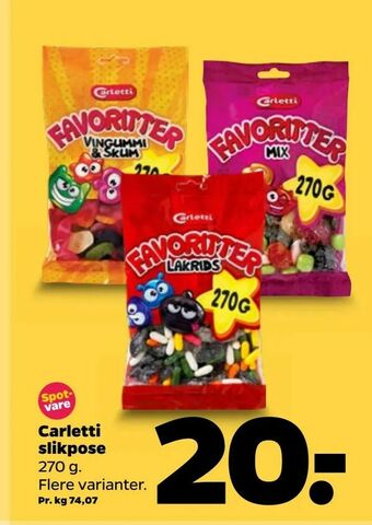 Netto Carletti slikpose tilbud