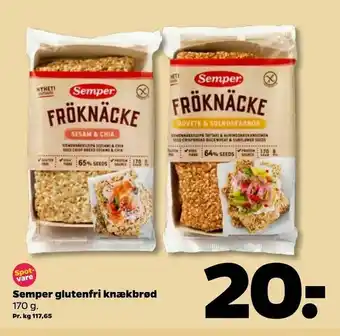 Netto Semper glutenfri knækbrød tilbud