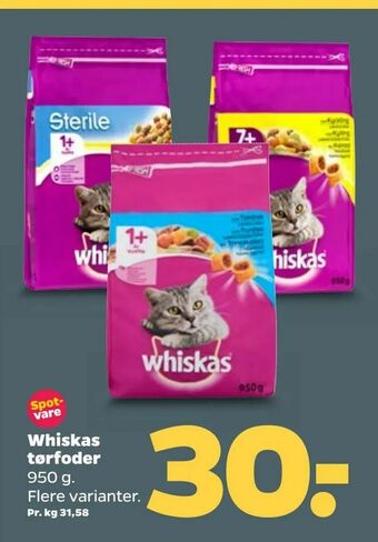 Whiskas tørfoder