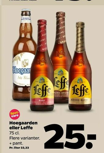 Hoegaarden eller Leffe