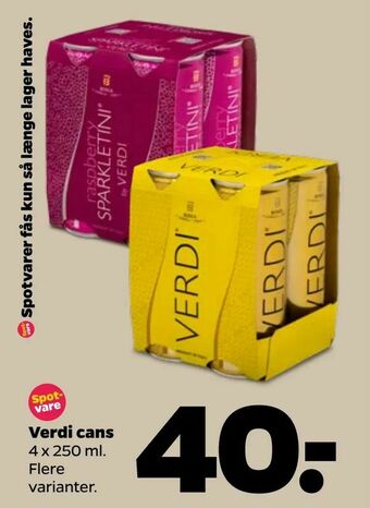 Netto Verdi cans tilbud