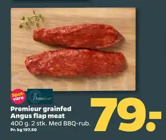 Netto Premieur grainfed Angus flap meat tilbud