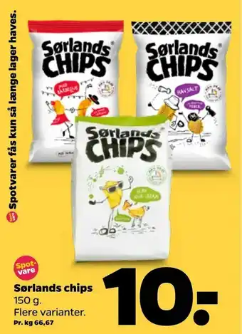 Netto Sørlands chips tilbud