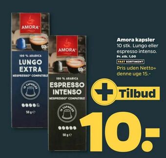 Netto Amora kapsler tilbud