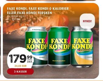 Scandinavian Park Faxe kondi, faxe kondi 0 kalorier eller faxe kondi fersken tilbud