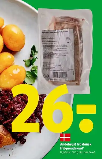 Andebryst fra dansk fritgående and