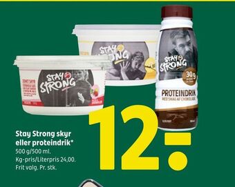 Coop 365 Stay strong skyr eller proteindrik tilbud
