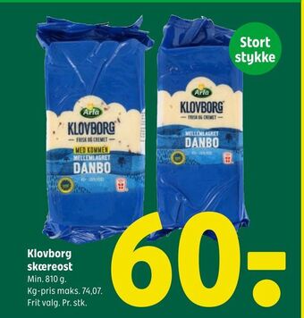 Coop 365 Klovborg skæreost tilbud