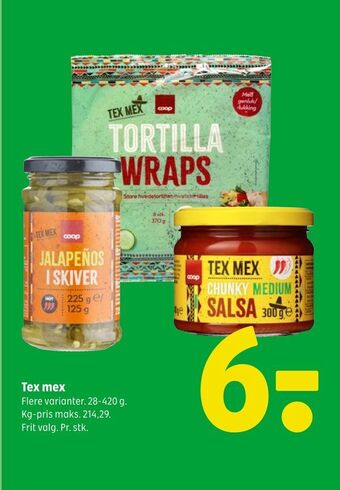 Coop 365 Tex mex tilbud