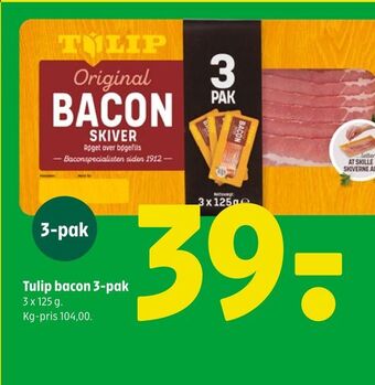 Coop 365 Tulip bacon 3-pak tilbud