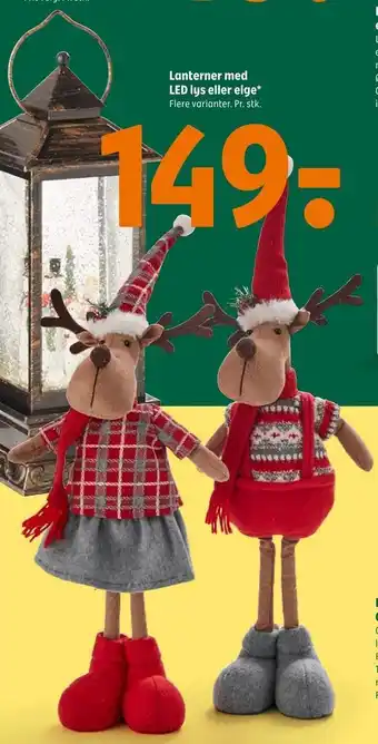 Coop 365 Lanterner med led lys eller elge tilbud