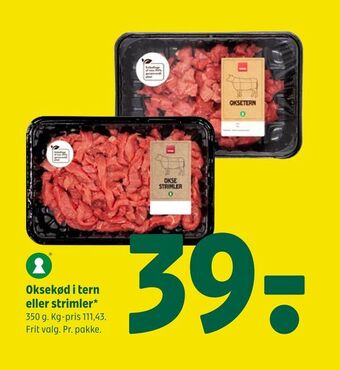 Coop 365 Oksekød i tern eller strimler tilbud