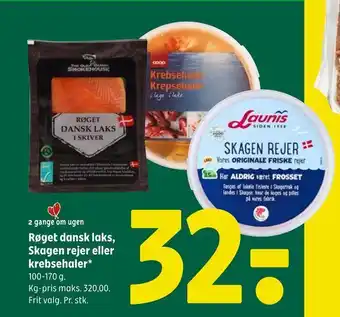 Coop 365 Røget dansk laks, skagen rejer eller krebsehaler tilbud