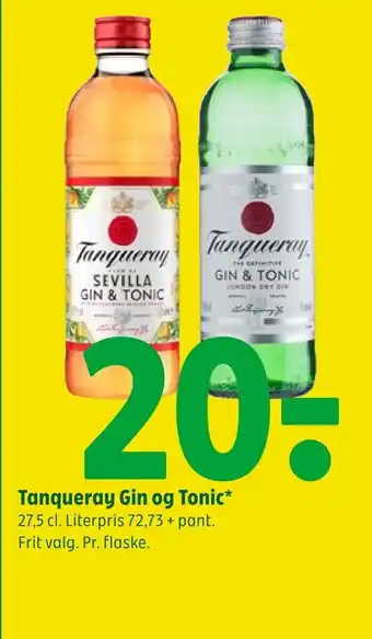 Coop 365 Tanqueray gin og tonic tilbud
