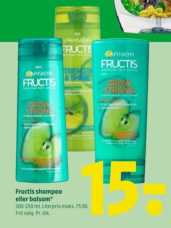Coop 365 Fructis shampoo eller balsam tilbud