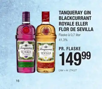 Otto Duborg Tanqueray gin blackcurrant royale eller flor de sevilla tilbud