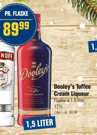 Dooley's toffee cream liqueur