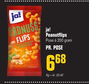 Otto Duborg Ja! peanutflips tilbud