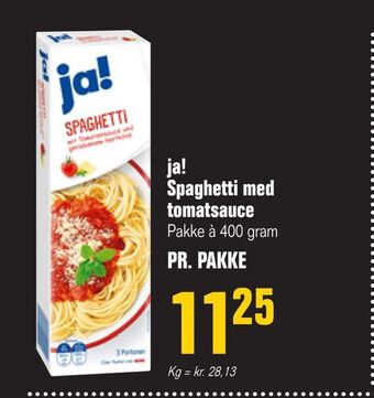Otto Duborg Ja! spaghetti med tomatsauce tilbud