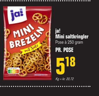Otto Duborg Ja! mini saltkringler tilbud