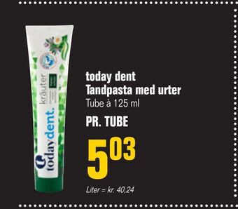 Poetzsch Padborg Today dent tandpasta med urter tilbud