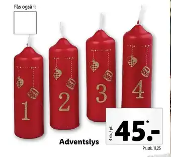 Lidl Adventslys tilbud