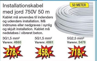 Harald Nyborg Installationskabel tilbud