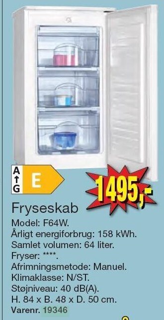 Harald Nyborg Fryseskab tilbud