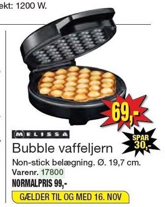 Harald Nyborg Bubble vaffeljern tilbud