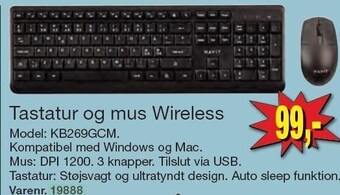 Harald Nyborg Tastatur og mus wireless tilbud