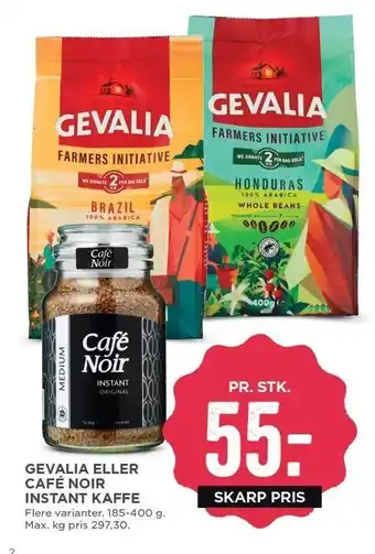 MENY Gevalia el. café noir instant kaffe tilbud
