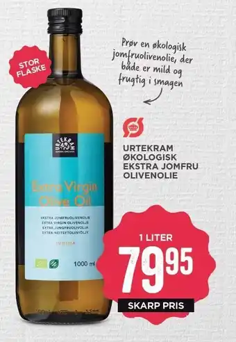 MENY Urtekram øko ekstra jomfru olivenolie tilbud