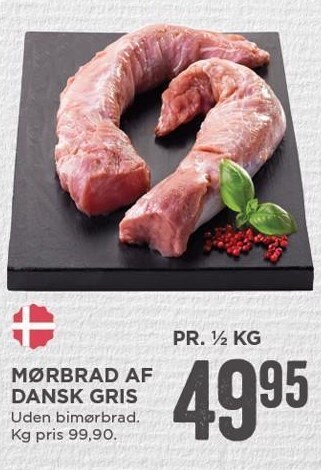 MENY Mørbrad af dansk gris tilbud