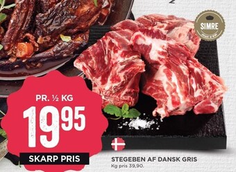 MENY Stegeben af dansk gris tilbud