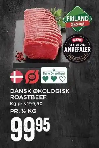 MENY Dansk øko roastbeef tilbud