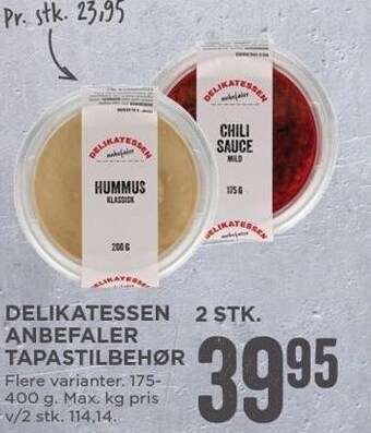 MENY Delikatessen anbefaler tapastilbehør tilbud
