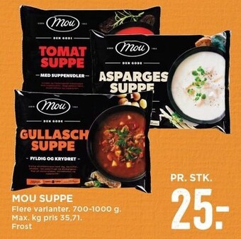 MENY Mou suppe tilbud