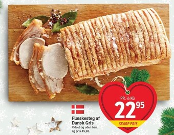 SPAR Flæskesteg af dansk gris tilbud